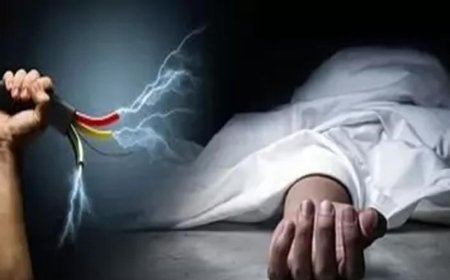 शराब के नशे में मोटर चालू करना पड़ा भारी, बिजली के तार से चिपका कारीगर, मौके पर मौत