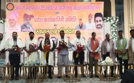 18 प्रतिशत जीएसटी से दब रहा टेंट-क्रॉकरी कारोबार, 5 प्रतिशत करने की मांग; आगरा के एमजी रोड पर वाहनों को राहत नहीं मिली तो होगा आंदोलन