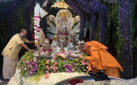 रक्षाबंधन पर आगरा में आस्था और अपनत्व का अनूठा संगम, मंदिरों में विशेष श्रृंगार, रजत वासुकी की शैया पर बाबा श्रीमनःकामेश्वरनाथ के दर्शन, टीयर्स के बच्चों ने बांधी डीएम को राखी
