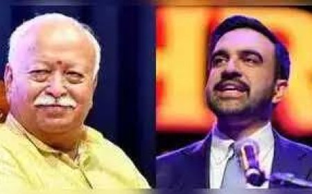 जोहरान ममदानी का विरोध बेअसर,  न्‍यूयॉर्क में मोहन भागवत का जोरदार स्‍वागत,  गोलमेज बैठक में भारतीयों से की बात