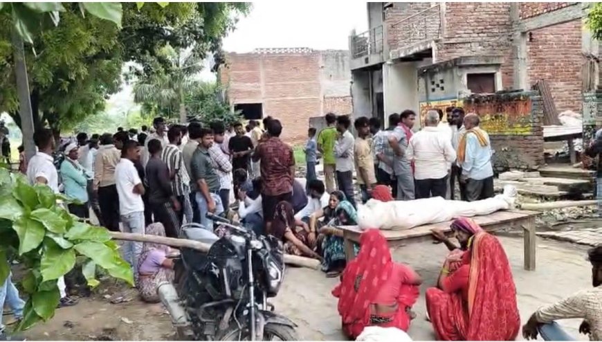 खुले पैसे के विवाद में ट्रक चालक की मौत, सड़क पर उतरे ग्रामीण, बरहन में भारी हंगामा