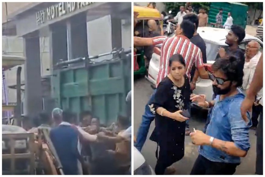 आगरा की सड़कें बनीं 'रणभूमि', खंदारी में कार चालकों के बीच घूंसे चले, लोहामंडी में नगर निगम कर्मियों पर हमला