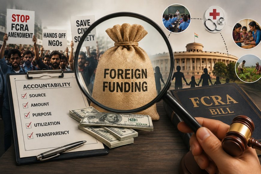 FCRA बिल इतना हंगामा क्यों?  विदेशी पैसे से समाजसेवा या कोई और खेल?