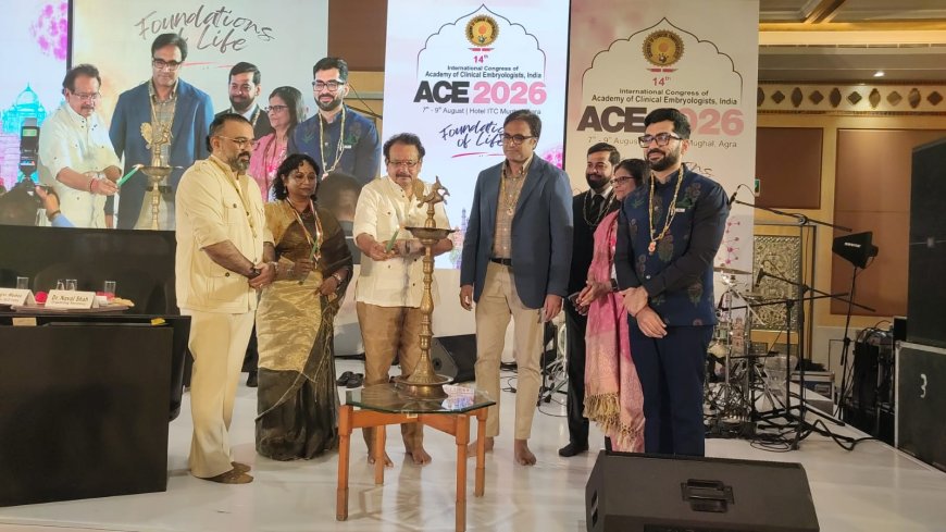 आगरा में एसीई 2026 का आगाज, केंद्रीय मंत्री प्रो. बघेल ने किया अंतरराष्ट्रीय सम्मेलन का शुभारंभ, ढोल-नगाड़ों के बीच डॉ. गौरव मजूमदार ने संभाला अध्यक्ष पद का कार्यभार, डॉ. जयदीप मल्होत्रा को लाइफटाइम अचीवमेंट अवॉर्ड, देश-विदेश के एक हजार से अधिक विशेषज्ञ जुटे