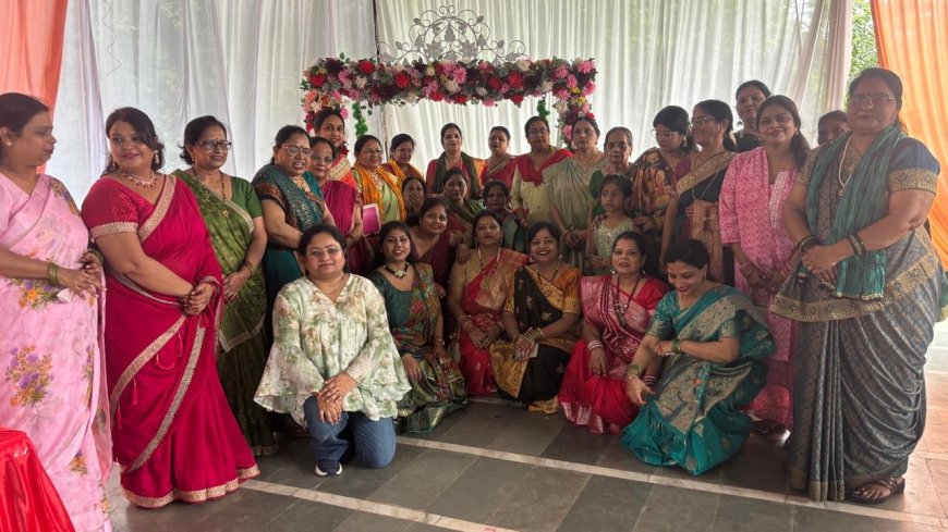 सहजोबाई जन्मोत्सव और तीजोत्सव में सजी भार्गव समाज की संस्कृति, रितु बनीं तीज रानी; पायल महारानी और मंजू राजमाता चुनी गईं, पारंपरिक परिधान, मेहंदी, गजरे, खेल और झूले ने बढ़ाया उत्साह
