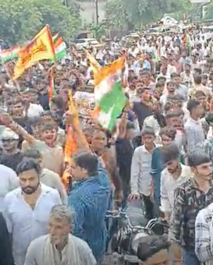 खेरागढ़ के बाद शमसाबाद में सवर्ण समाज का प्रदर्शन, आरक्षण व यूजीसी नीतियों  के खिलाफ हजारों की लामबंदी