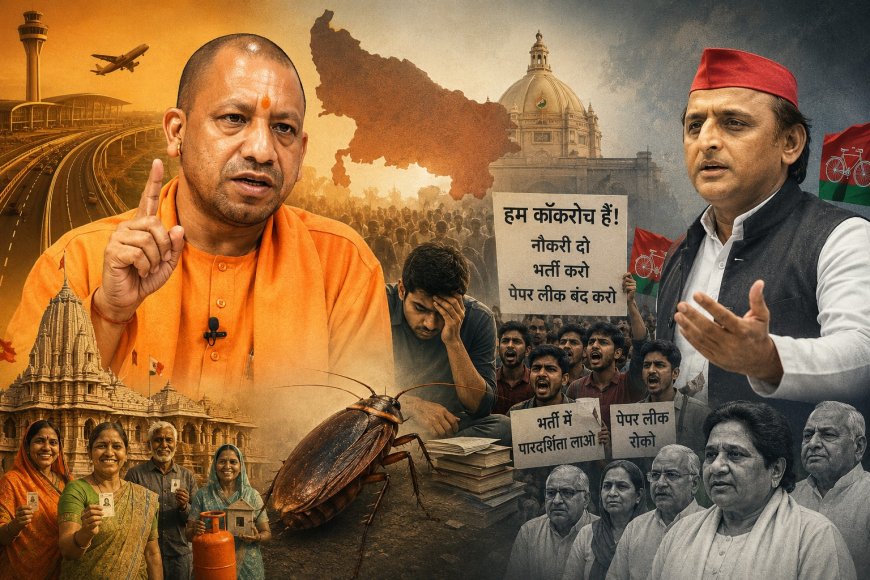क्या यूपी में चुनावी हवा का रुख बदल रहा है? तिलचट्टों का शोर या योगी की हैट्रिक?