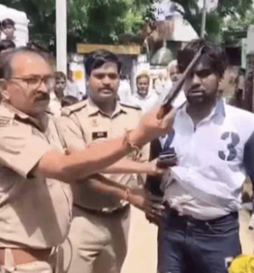 गुडवर्क दिखाने चले थे, ट्रोल हो गए, आरोपी, तमंचा और पुलिस की ‘फिल्मी एंट्री’ का वीडियो