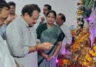जनकपुरी महोत्सव कार्यालय में ‘जय कन्हैया लाल की’ गूंज, केंद्रीय राज्य मंत्री प्रो. एसपी सिंह बघेल ने की आरती