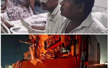 तेज धमाका, चीख-पुकार और टूटा बस का अगला हिस्सा, आगरा-लखनऊ एक्सप्रेसवे पर दर्दनाक हादसा