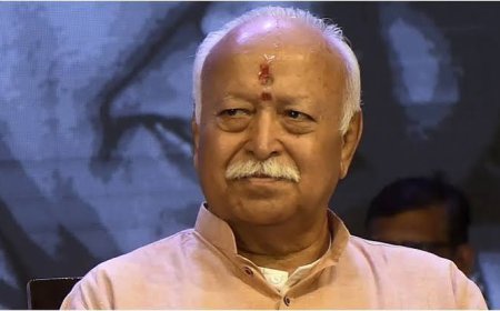 संघ प्रमुख भागवत ब्रिटेन पहुंचे,  गुरुद्वारा और मंदिर में टेका मत्था,  खालिस्तानियों की धमकी बेअसर