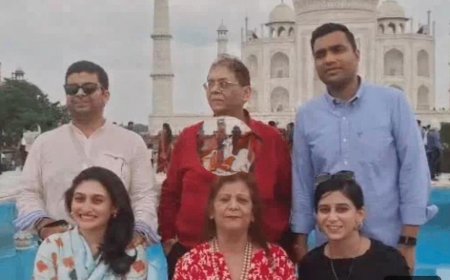 ताज के दीदार को पहुंचे करण अडानी, पत्नी परिधि ने जीता पर्यटकों का दिल