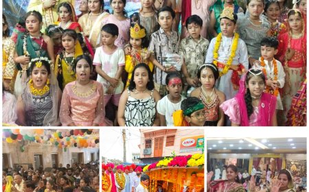 नंद के घर आनंद भयो, ताजनगरी में गूंजे कान्हा के जयकारे; मंदिरों में नंदोत्सव की धूम, बाल लीलाओं से लेकर डोला नगर भ्रमण तक दिखा ब्रज का रंग