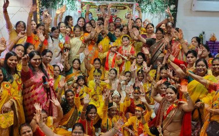 कृष्ण भक्ति में रंगा आगरा, नंदोत्सव से लेकर चित्रकला तक दिखी ब्रज संस्कृति की मनोहारी छटा