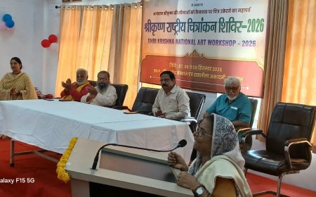 कैनवास पर उतर रही कृष्ण की लीलाएं, 20 नामी चित्रकारों ने संभाली तूलिका, अंतरराष्ट्रीय पहचान वाले कलाकारों का वृंदावन में जमावड़ा, तीन दिन तक रंगों में साकार होगी ब्रज की कृष्ण भक्ति