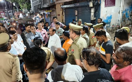 विधायक पुरुषोत्तम खंडेलवाल ने अधिकारियों संग किया राम बरात मार्ग का निरीक्षण, गड्ढे-लटकते तार और अतिक्रमण मिला, सभी व्यवस्थाएं दुरुस्त करने के निर्देश