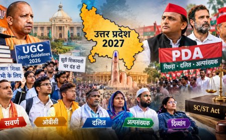 यूपी में 2027 की सियासी बिसात पर नया सवाल: भाजपा के सामने सवर्ण असंतोष, पीडीए राजनीति और सामाजिक संतुलन साधने की चुनौती