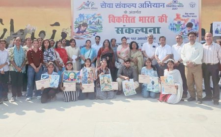 ‘मेरे सपनों का भारत’ चित्रकला प्रतियोगिता में आगरा कॉलेज के विद्यार्थियों का शानदार प्रदर्शन, कंचन ने प्रथम, संजना श्रीवास्तव ने तृतीय और कल्पना ने सांत्वना पुरस्कार हासिल किया