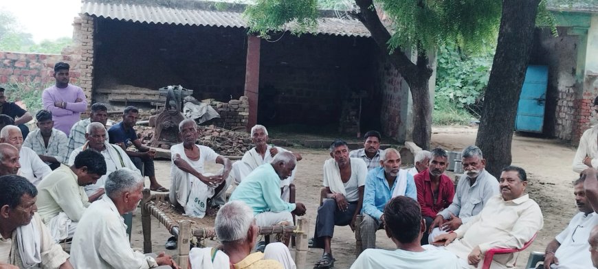चैंकोरा में खारी नदी की जलकुंभी में फंसने से 18 पशुओं की मौत पर रालोद नेता ने सिंचाई विभाग को घेरा