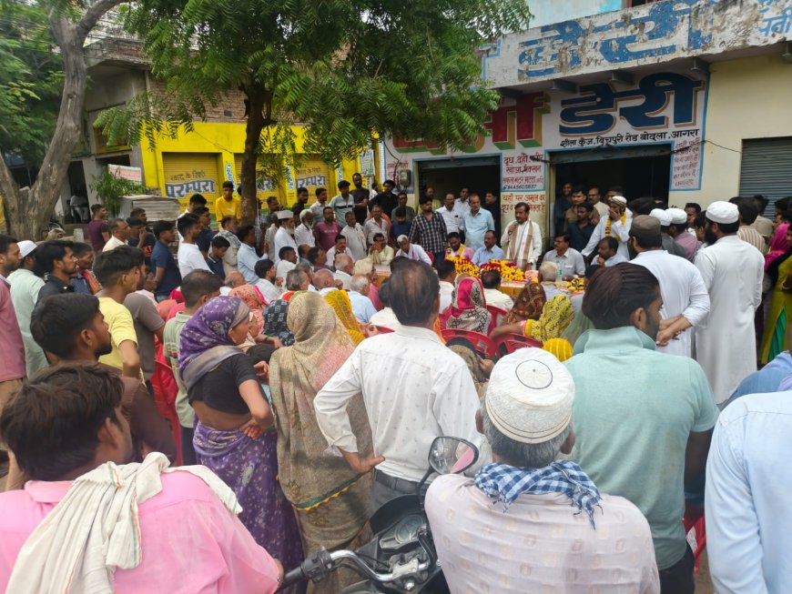 राहुल नगर की बहुप्रतीक्षित सड़क का शिलान्यास, विधायक पुरुषोत्तम खंडेलवाल की निधि से हो रहा काम
