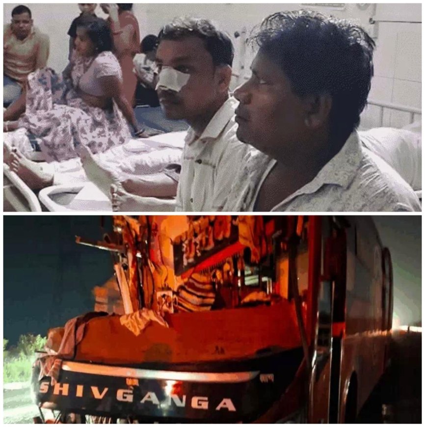 तेज धमाका, चीख-पुकार और टूटा बस का अगला हिस्सा, आगरा-लखनऊ एक्सप्रेसवे पर दर्दनाक हादसा