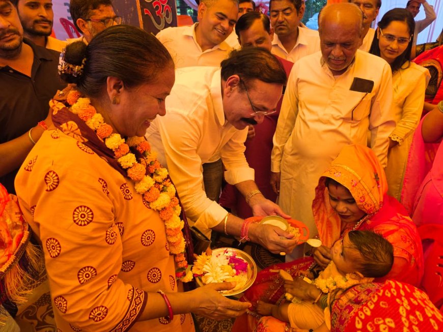 आंगनबाड़ियों से सांसद राजकुमार चाहर का संवाद, बच्चों के पोषण से लेकर टीबी मुक्त भारत तक पर दिया जोर