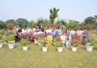 आगरा में बोगेनविलिया के 3000 से अधिक रंगीन पौधों की प्रदर्शनी, शुष्क जलवायु में हरियाली बढ़ाने पर जोर