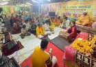 शरद पूर्णिमा पर मां पीताम्बरा के जयकारों से गूंजा जेसीबी चौराहा, 2151 कुंडीय महायज्ञ के लिए हुई मंगलकामना