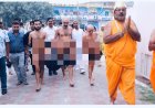 गूगल बाबा मुनिश्री समत्व सागर महाराज का ट्रांस यमुना जैन मंदिर में मंगल प्रवेश, दर्शन को उमड़े श्रद्धालु