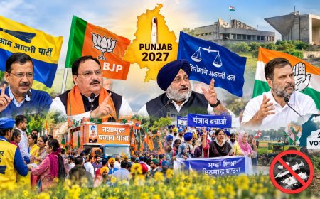 पंजाब चुनाव की तैयारी तेज, चारों दल मैदान में; राजा वड़िंग के इस्तीफे से कांग्रेस की रणनीति पर असर?, आप का घर-घर संपर्क, भाजपा की नशामुक्ति यात्रा, अकाली दल की ‘पंजाब बचाओ’ रैलियां, कांग्रेस के सामने नए नेतृत्व के साथ अभियान की चुनौती