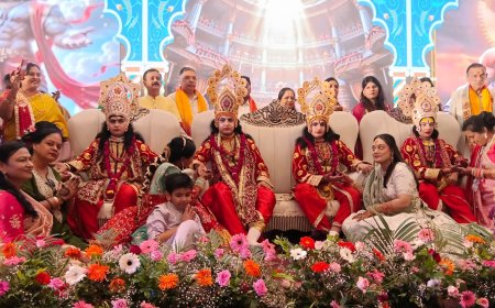 रघुनंदन के हाथों में रची ‘सीता’ नाम की मेहंदी, चारों भाइयों का हुआ लगन टीका