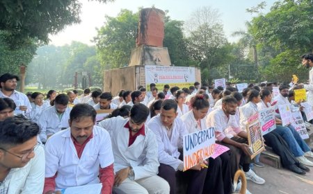 आईवीआरआई के 150 से ज्यादा पशु चिकित्सा छात्र सड़क पर उतरे, 12 महीने की इंटर्नशिप के लिए मांगा 25 हजार रुपये स्टाइपेंड