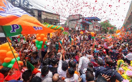 रेजीनगर-नंदीग्राम में भाजपा का भगवा, धारापुरम में टीवीके ने किया फतह
