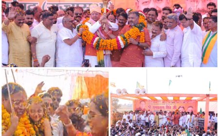 राज्यसभा सांसद बनकर पहली बार आगरा पहुंचे रामप्रताप चौहान का जोरदार स्वागत