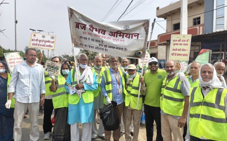 गोविंद कुंड पर 251 अभ्यासी-स्वयंसेवकों ने चलाया सफाई अभियान, दिया ‘स्वच्छ ब्रज, दिव्य ब्रज’ का संदेश