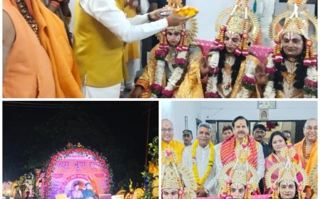आठ किमी चली श्रीराम की वरयात्रा, शमशाबाद बना जनकपुर, जयघोष से गूंजा ग्रामीण अंचल