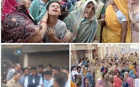 पुलिस की दबिश के दौरान युवक की मौत से मचा बवाल, शव सड़क पर रखकर हंगामा