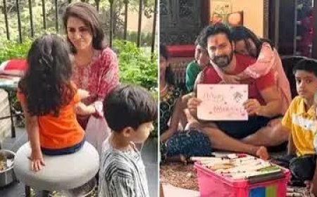 फिल्म इंडस्ट्री में भी नवमी की धूम,   नीतू कपूर ने  धोए पोती राहा के पैर, वरुण धवन ने बेटी संग दिखाई कन्या पूजन की तस्वीर