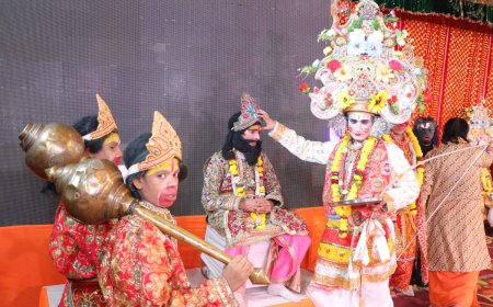 राम-भरत मिलाप देख छलक उठीं आंखें, गले लगते ही गूंजा जय श्रीराम