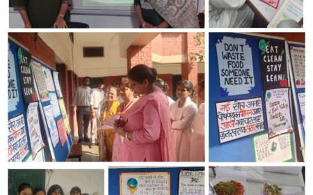 खाद्य अपव्यय रोकने और पौष्टिक आहार अपनाने का संदेश, डीईआई में विद्यार्थियों ने दिखाई रचनात्मकता