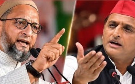 मुस्लिम वोटों पर सपा की ठेकेदारी को ओवैसी की चुनौती, नेतृत्व और सम्मान का सवाल उठाकर अखिलेश यादव पर कर रहे तीखे हमले