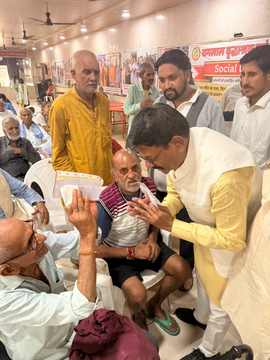 350 से ज्यादा बुजुर्गों के बीच भाजपा का ‘सेवा मेरा योगदान’, स्वच्छता से स्वास्थ्य जांच और फल वितरण तक चला अभियान