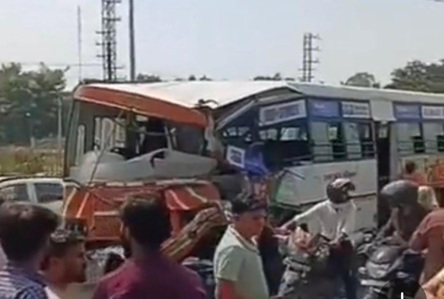 सिकंदरा में रोडवेज बस-टैंकर की भीषण भिड़ंत, पिनाहट में दंपति और दो बच्चों को ट्रक ने लिया चपेट में