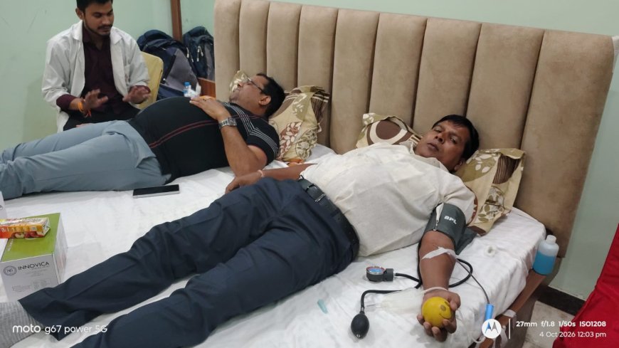 180 यूनिट रक्तदान से गूंजा सेवा का संदेश, बच्चों ने रंगों और ज्ञान से दिखाई प्रतिभा