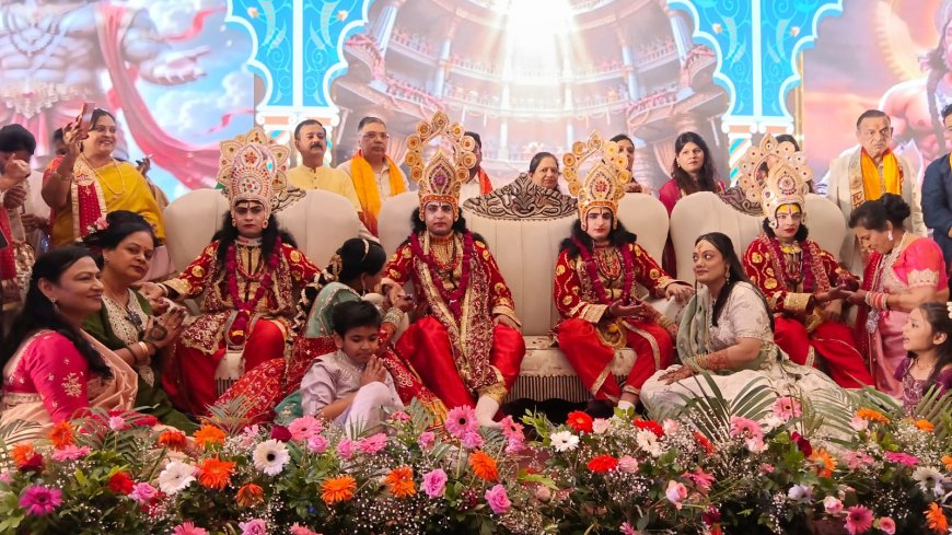 रघुनंदन के हाथों में रची ‘सीता’ नाम की मेहंदी, चारों भाइयों का हुआ लगन टीका