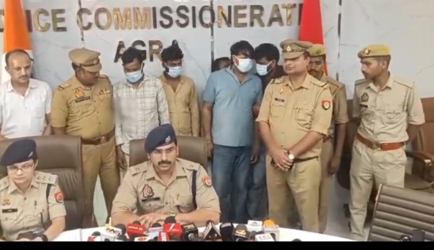 आगरा में व्यापारी की दो कुंतल चांदी में से 48 किलो चांदी की लूट का खुलासा, पूर्व बस ड्राइवर समेत पांच गिरफ्तार, 16 किलो चांदी और कार बरामद