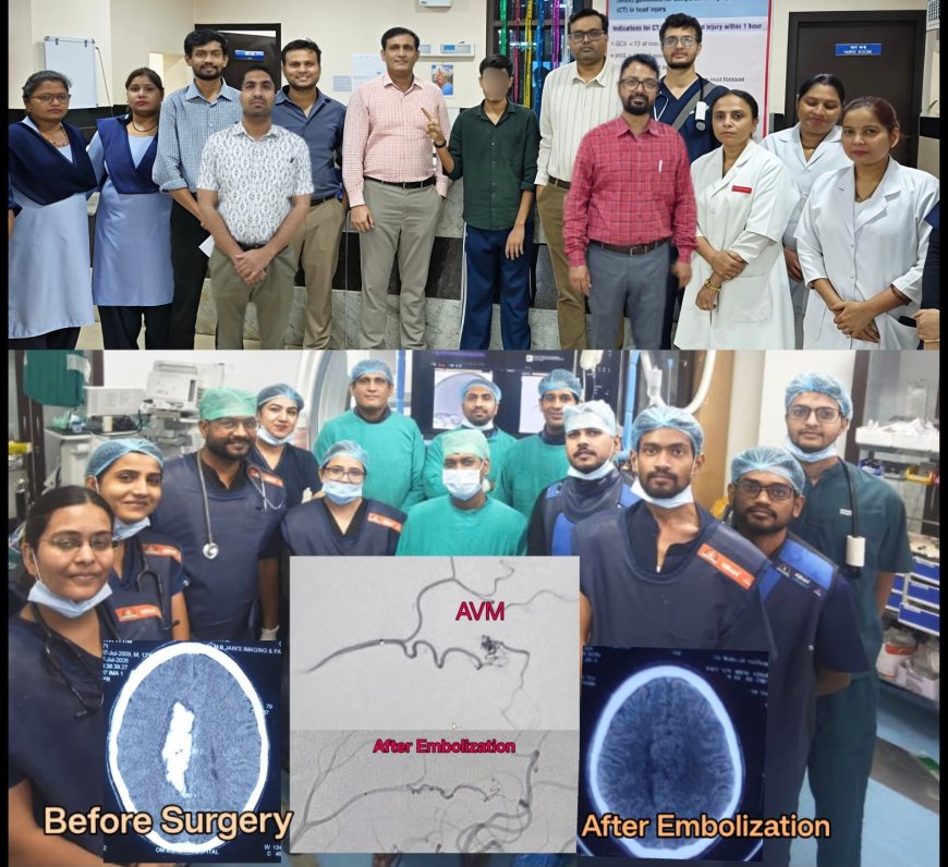 मस्तिष्क की जटिल बीमारी का एसएन में सफल उपचार, 19 वर्षीय युवक को स्वस्थ होने पर मिली छुट्टी