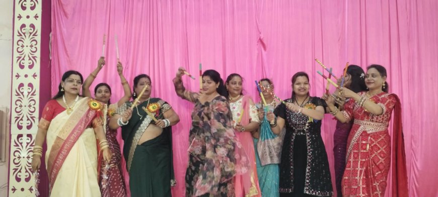 महाराजा अग्रसेन जयंती महोत्सव में डांडिया की धूम, बच्चों और मम्मियों ने बिखेरे हुनर के रंग