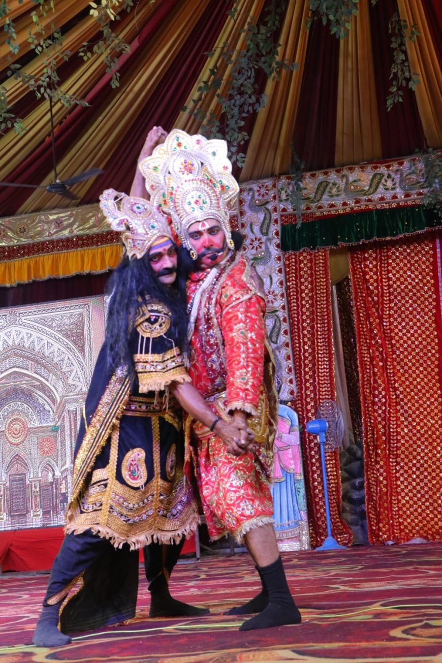 रामलीला में गूंजा मित्रता और न्याय का संदेश, प्रभु श्रीराम से मिल भावविभोर हुए हनुमान
