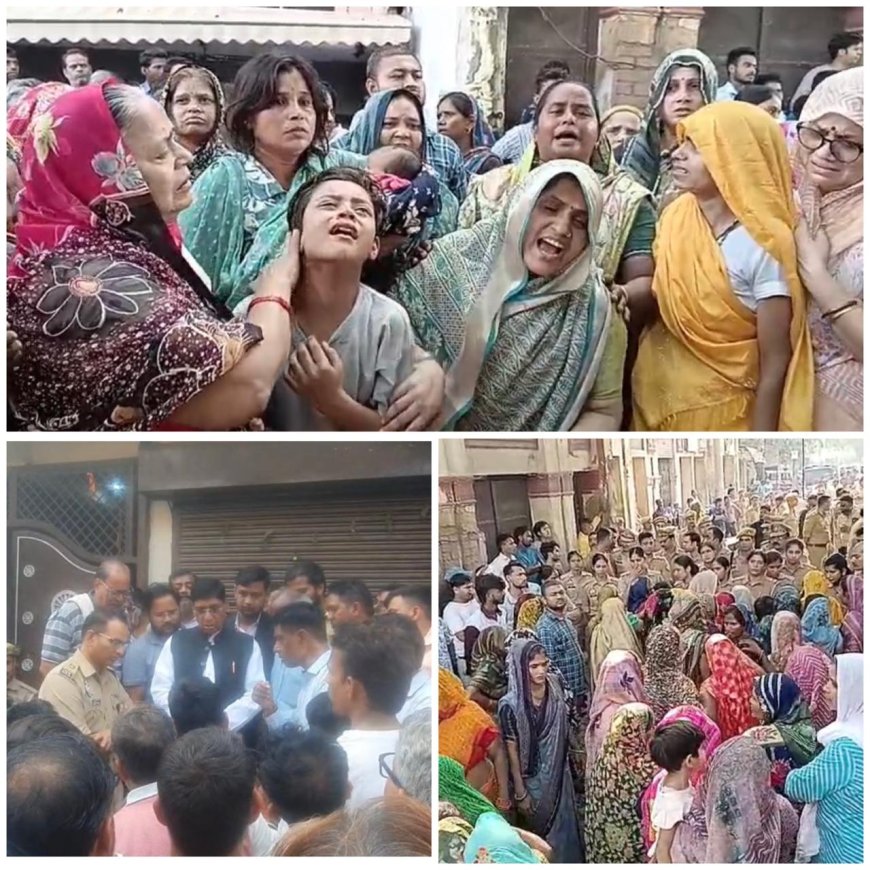 पुलिस की दबिश के दौरान युवक की मौत से मचा बवाल, शव सड़क पर रखकर हंगामा